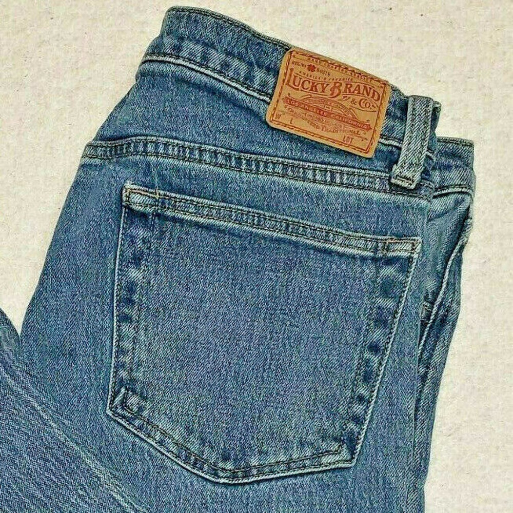 Lucky Brand Authentic Straight Crop High -Rise Blue Denim Jeans 8/29